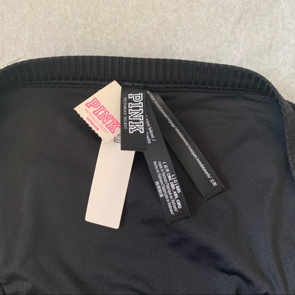 PINK Swim Ribbed High Leg Bikini Bottom - Picture 3 of 8